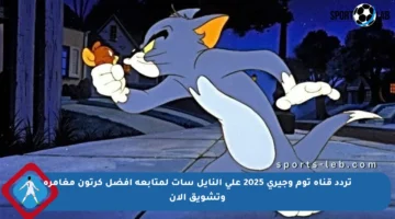 تردد قناة توم وجيري 2025 على النايل سات لمتابعة أفضل كرتون مغامرة وتشويق الآن